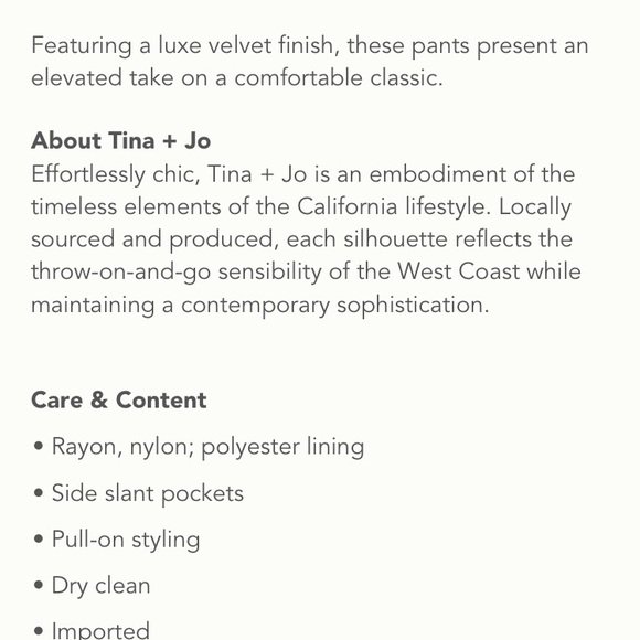 Velvet tapered Anthropologie pants! - Picture 2 of 2